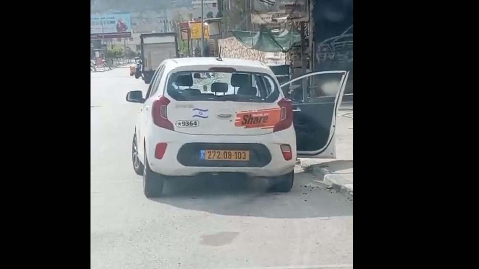 Bild des angegriffenen Autos 