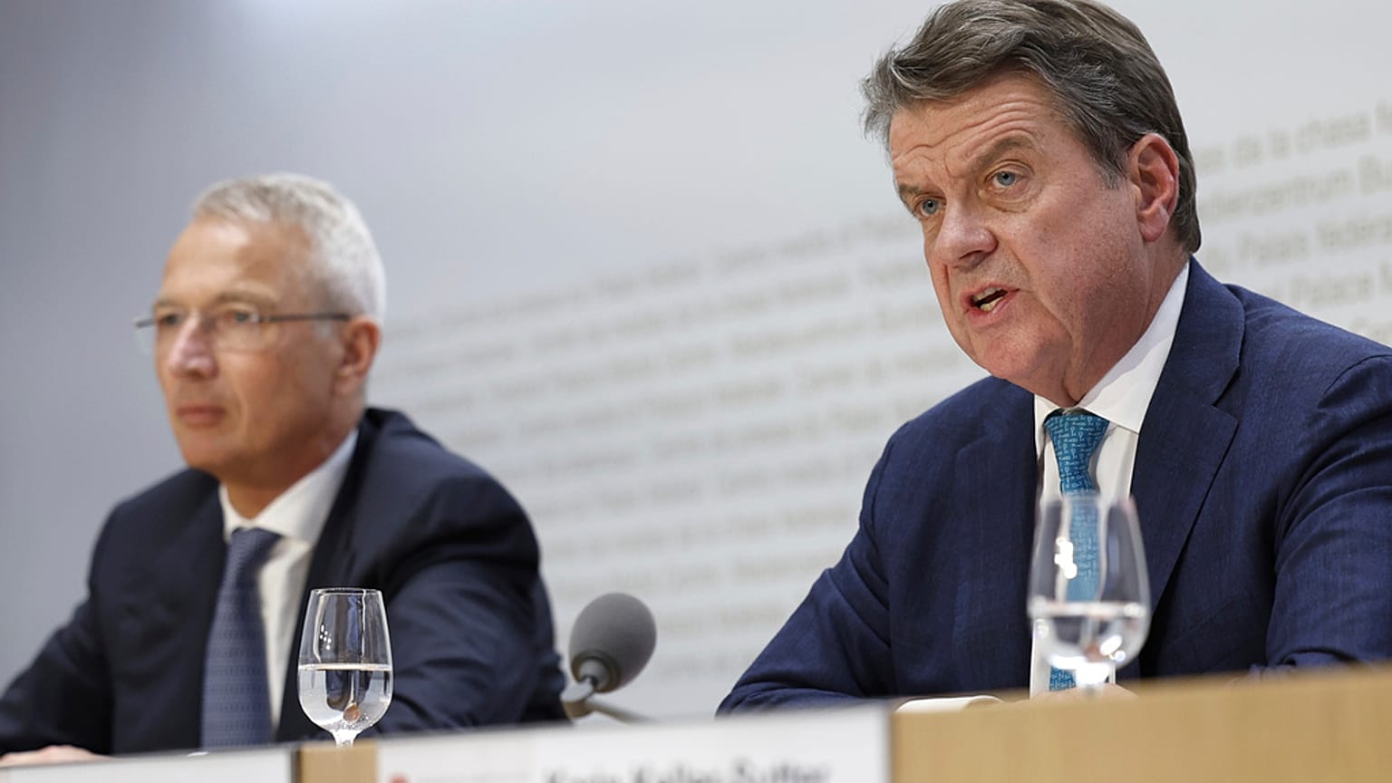 Οι πρόεδροι της Credit Suisse (αριστερά) και της UBS (δεξιά)