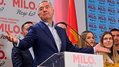 Milo Djukanovic, vencedor da primeira volta da eleição presidencial no Montenegro