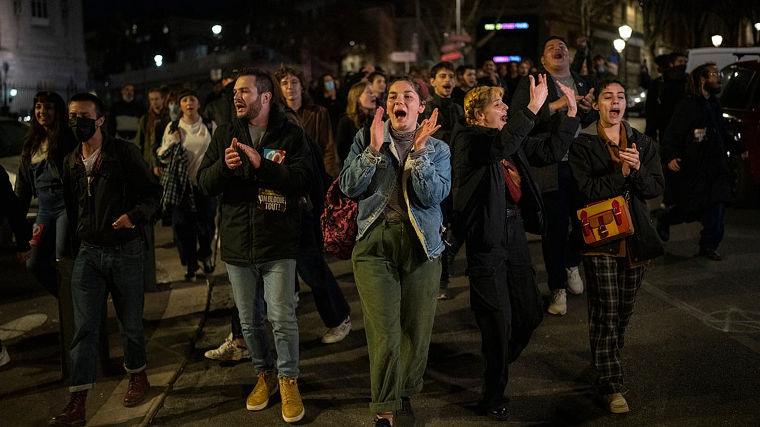 Protestos em Marselha contra a reforma das pensões