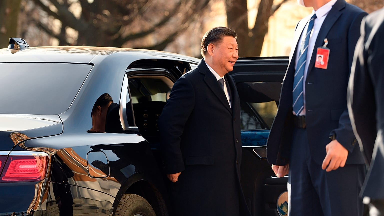 Chinese President arrives for the meeting with Russian President at the Kremlin in Moscow 20/03/2023