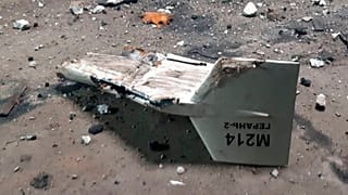این عکس را اداره ارتباطات استراتژیک ارتش اوکراین منتشر کرده و می‌گوید لاشه پهپاد شاهد ایرانی است که در اوکراین سرنگون شده است