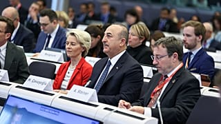 Dışişleri Bakanı Çavuşoğlu ve Avrupa Birliği (AB) Komisyonu Başkanı Ursula von der Leyen konferansta