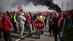 Kundgebung gegen die Rentenreform