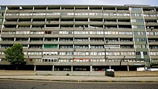 There have been repeated protests against temporary housing in London. 