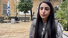 الصحفية الفلسطينية لمى غوشة في محكمة الصلح الإسرائيلية في القدس- 21 مارس 2023 