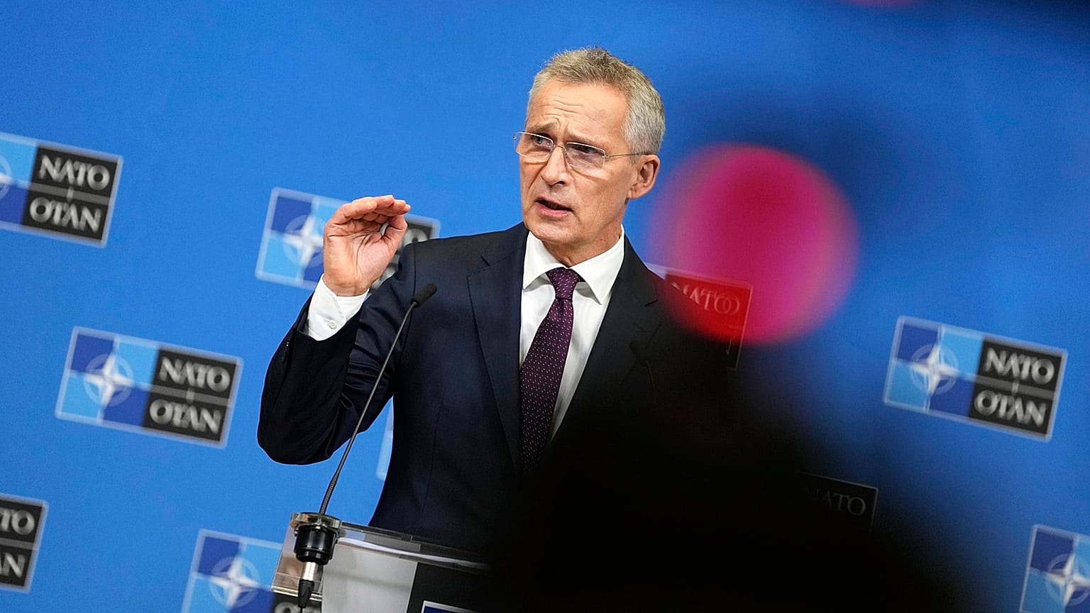"It is for Ukraine to decide what are acceptable conditions for any peaceful solution," Jens Stoltenberg told reporters on Tuesday.