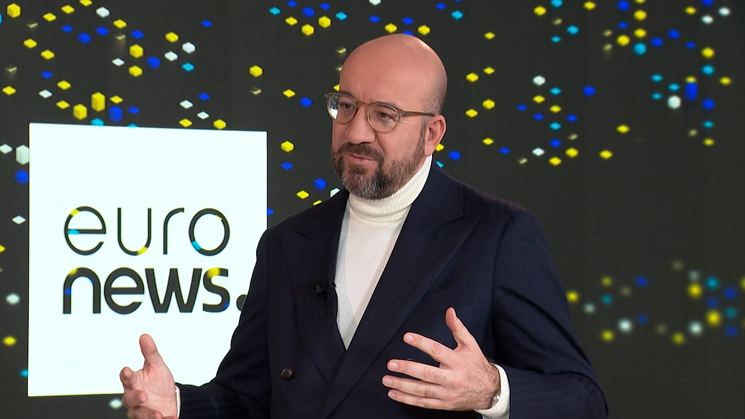 EU-Ratspräsident Charles Michel im Exklusiv-Interview mit Euronews am Mittwoch in Brüssel