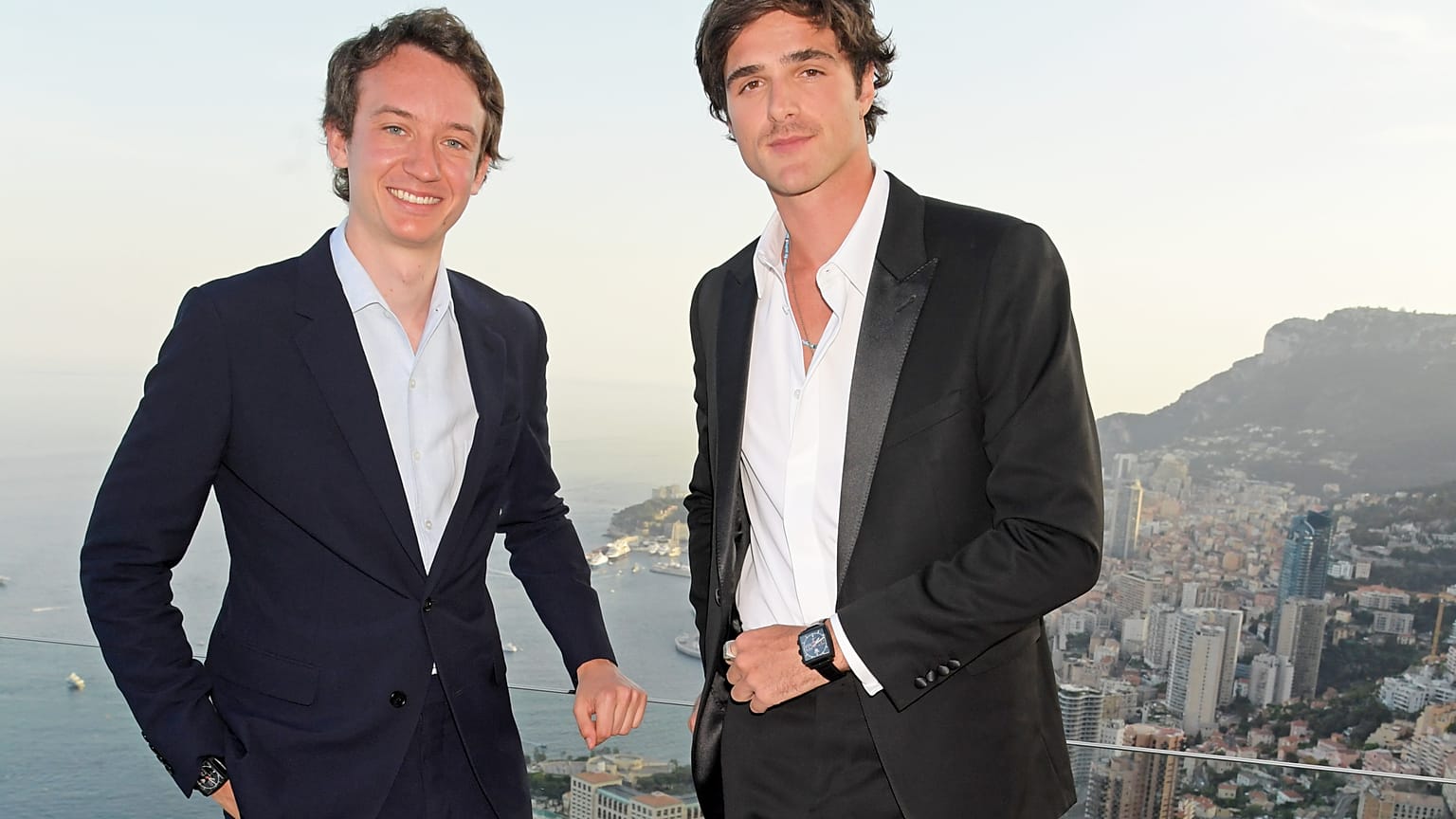 Le PDG de TAG Heuer Frédéric Arnault et l'ambassadeur de la marque Jacob Elordi