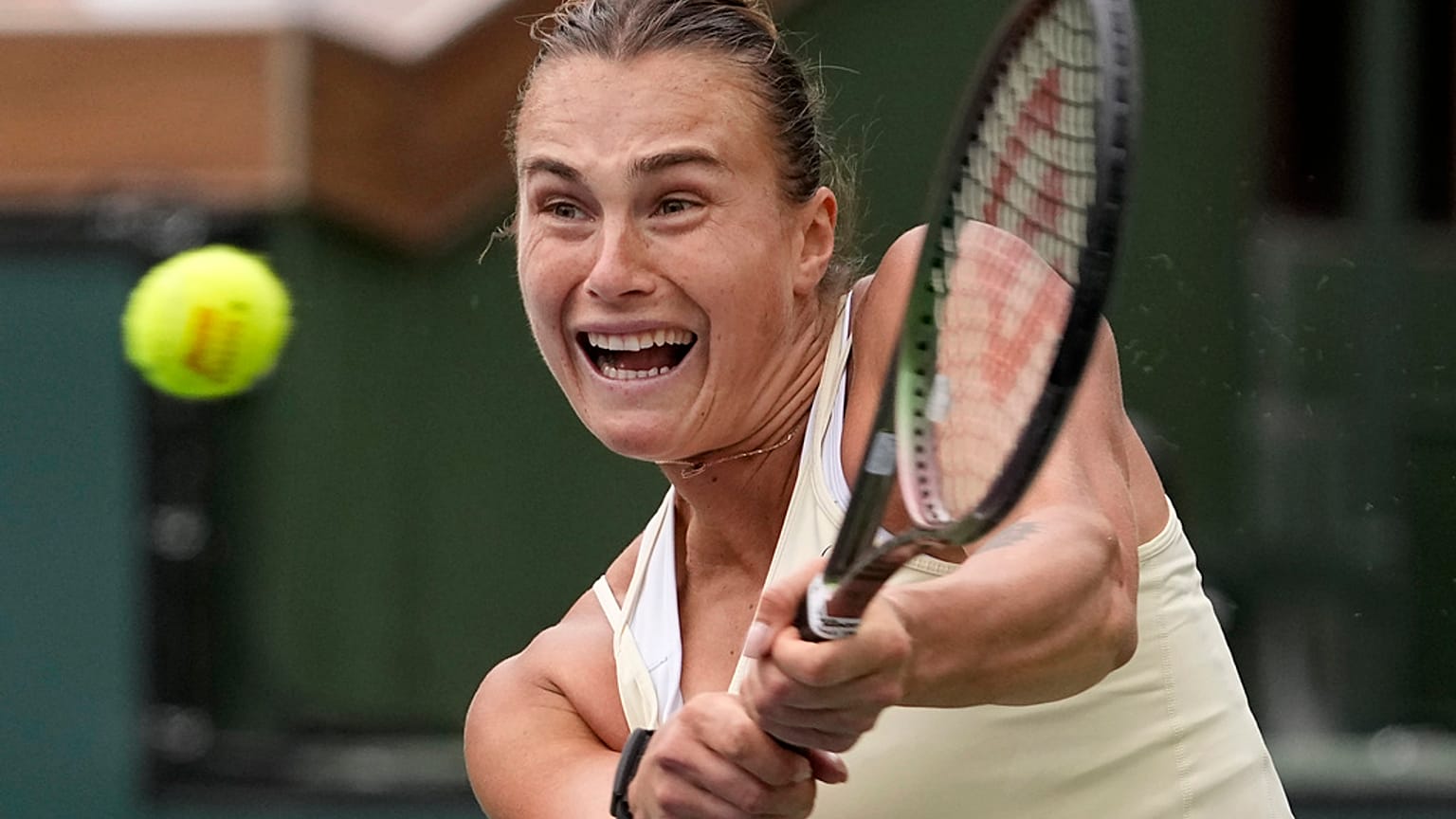Szabalenka akcióban az Indian Wells-i döntőben
