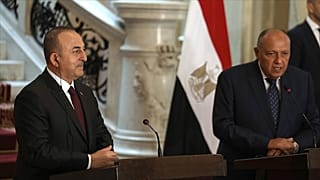 Dışişleri Bakanı Mevlüt Çavuşoğlu, Mısır Dışişleri Bakanı Samih Şukri