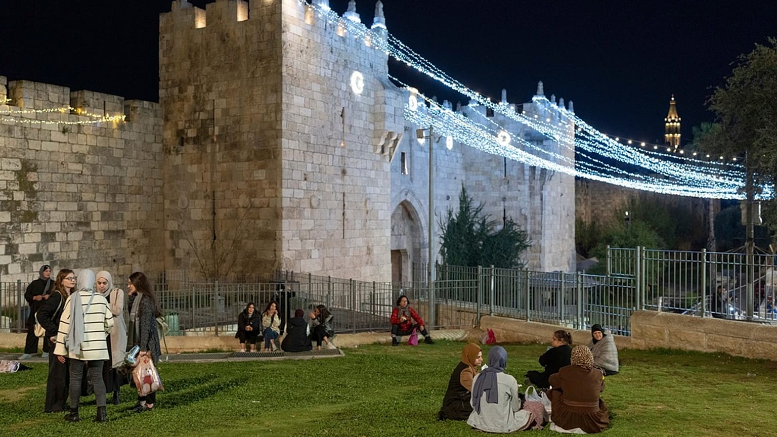 La puerta de Damasco, en la parte este de Jerusalén