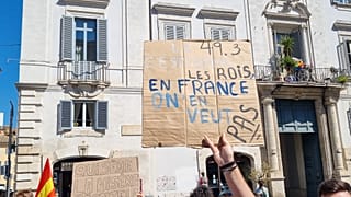 Sit in davanti all'ambasciata di Francia a Roma - foto Usb Italia