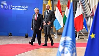 AB Konseyi Başkanı Charles Michel'in başkanlık edeceği toplantının ilk bölümüne Birleşmiş Milletler (BM) Genel Sekreteri Antonio Guterres de katılıyor