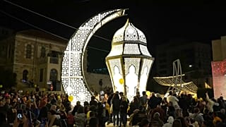 Ramadan-Beleuchtung in Ramallah