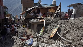 Effondrement d'une maison à Lima