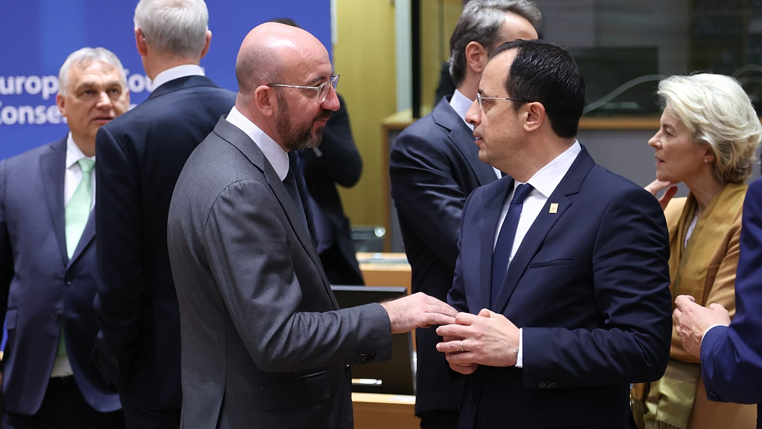 Σαρλ Μισέλ και Νίκος Χριστοδουλίδης