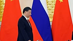 Le président chinois, Xi Jinping, lors de sa visite à Moscou le 21 mars 2023