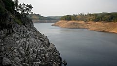 Barragem do Cabril, Pedrógão Pequeno, Portugal, a 14 de julho de 2022