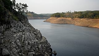 Barragem do Cabril, Pedrógão Pequeno, Portugal, a 14 de julho de 2022