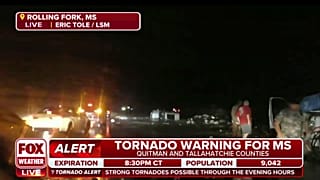 La furia del tornado in Mississippi