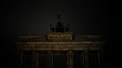 Бранденбургские ворота без подсветки в "Час Земли" 25 марта 2023