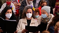 Χορωδία για την ειρήνη στην Ουκρανία στη Μαδρίτη