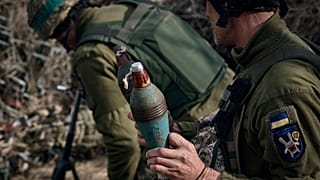 جنود أوكرانيون على خط الجبهة في منطقة دونتسك. 2023/03/28