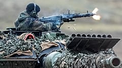 Leopard-2-Tanker beim Panzerbataillon 203 der Bundeswehr in Augustdorf (1. Februar 2023) 