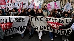 Proteste gegen die Rentenreform in Frankreich