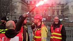 Protesta contra la reforma de las pensiones en Francia.