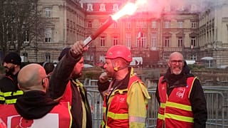 Protesta contra la reforma de las pensiones en Francia.