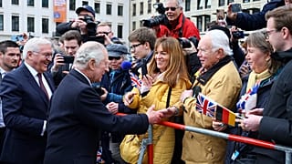 El rey Carlos III en Berlín, en su primera visista de Estado, junto al presidente de Alemania, Frank-Walter Steinmeier.