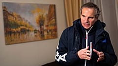 Rafael Grossi à Dnipro, Ukraine, après avoir visité la centrale nucléaire de Zaporijjia, sous occupation russe, le 29 mars 2023