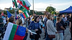 Mitin electoral en Sofía, Bulgaria 30/9/2022