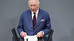 Der britische König Charles III. bei seiner Rede vor dem Bundestag 