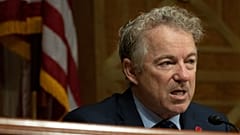 Sen. Rand Paul, R-Ky., during a Senate Homeland Security and Governmental Affairs Committee hearing in Washington, February 28, 2023.
