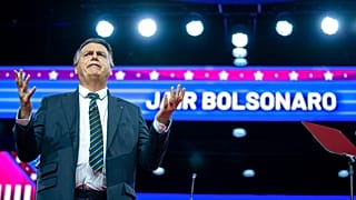 Jair Bolsonaro Washingtonban a CPAC ülésén 2023. március 4-én