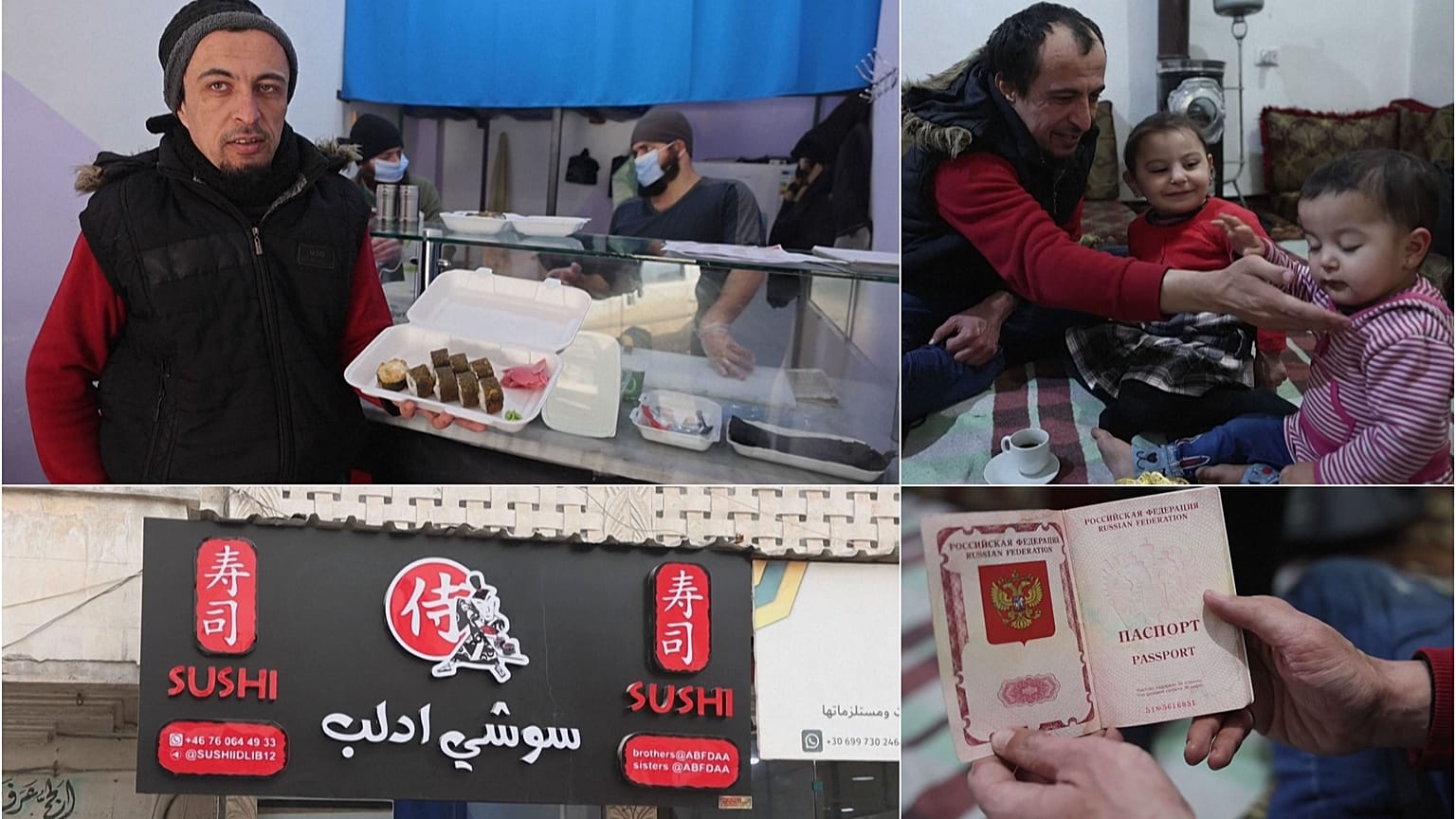 37-year-old Islam Shakhbanov's sushi business is running well, but if needed, he doesn't hesitate to fight against the Syrian regime.