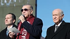 Cumhurbaşkanı Recep Tayyip Erdoğan ve MHP Genel Başkanı Devlet Bahçeli Gaziantep'te