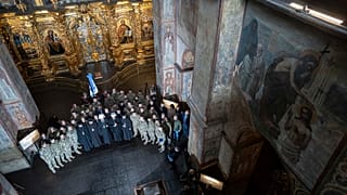 Cathédrale Sainte-Sophie, Kiev, le 1er avril 2023