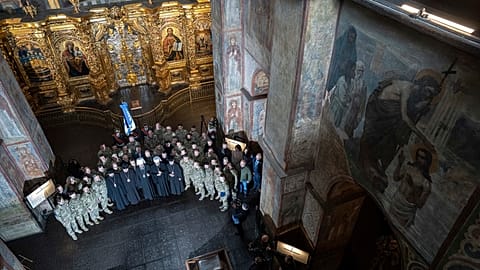 Cathédrale Sainte-Sophie, Kiev, le 1er avril 2023
