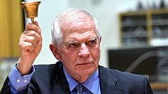 Josep Borrell megnyitja az EU külügyminisztereinek és védelmi minisztereinek találkozóját Brüsszelben 2023. március 20-án.
