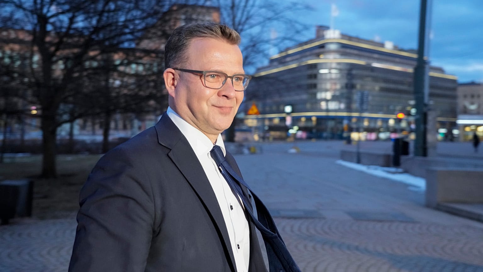 Chairman of the National Coalition Party Petteri Orpo in Helsinki, April 2, 2023