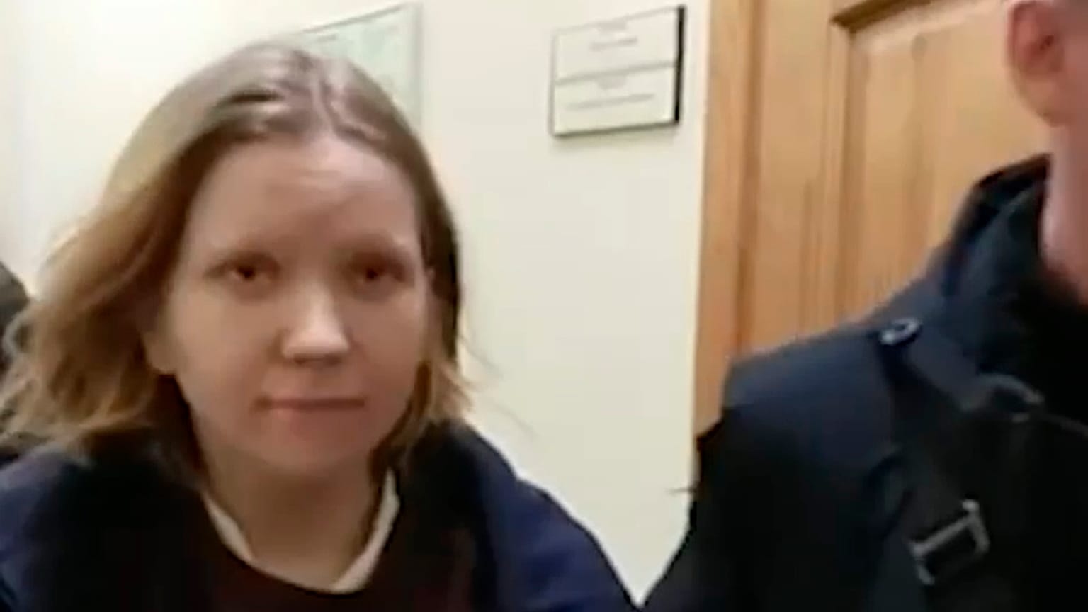 Daria Trepova, le 3 avril 2023, arrêtée par la police russe