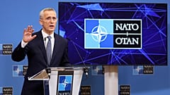 Conférence de presse du secrétaire général de l'OTAN, Jens Stoltenberg