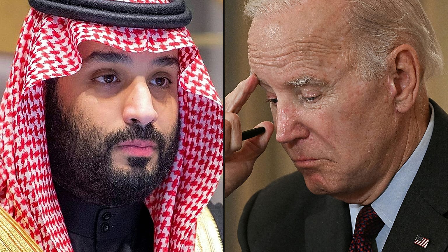 ولي العهد السعودي  محمد بن سلمان والرئيس الأمريكي جو بايدن