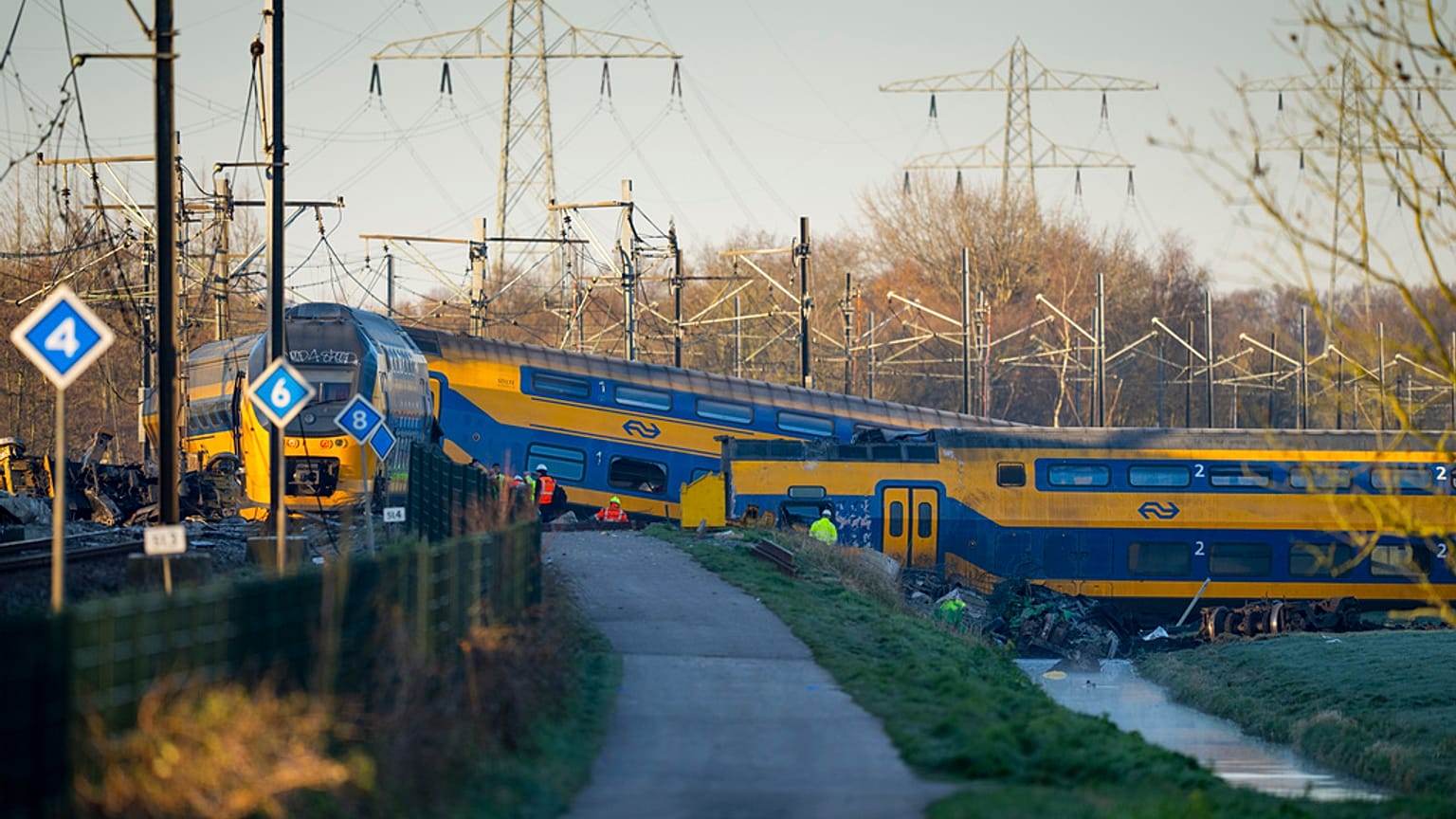 Los dos trenes accidentados