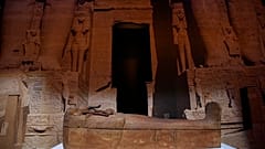 Der Sarg von Pharao Ramses II. in Paris, 3. April 2023,