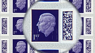 Selo com imagem de Carlos III